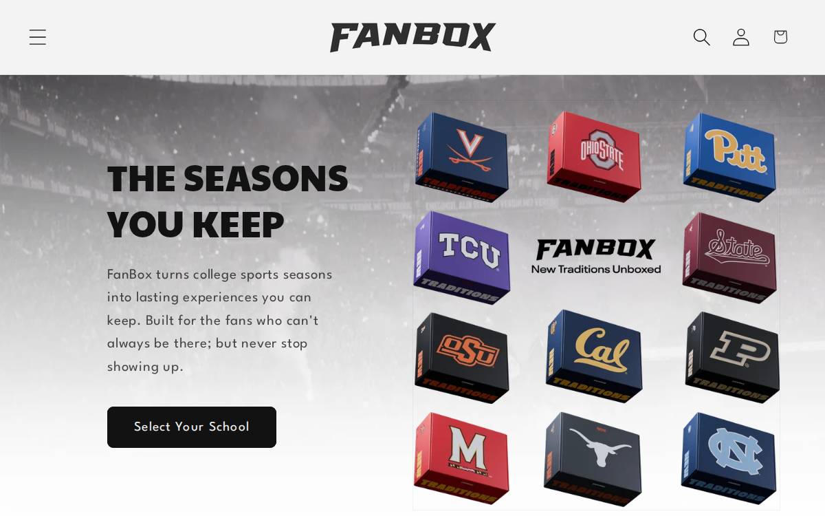 NIL FanBox website preview