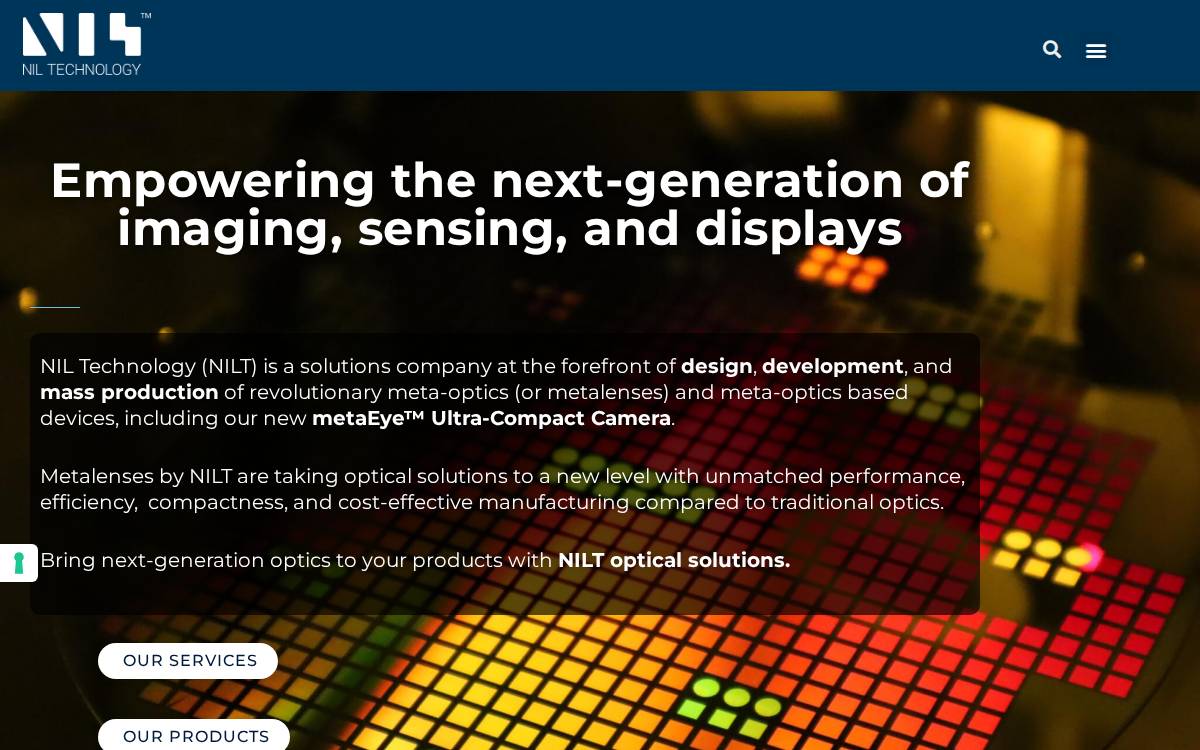 NIL Technology website preview