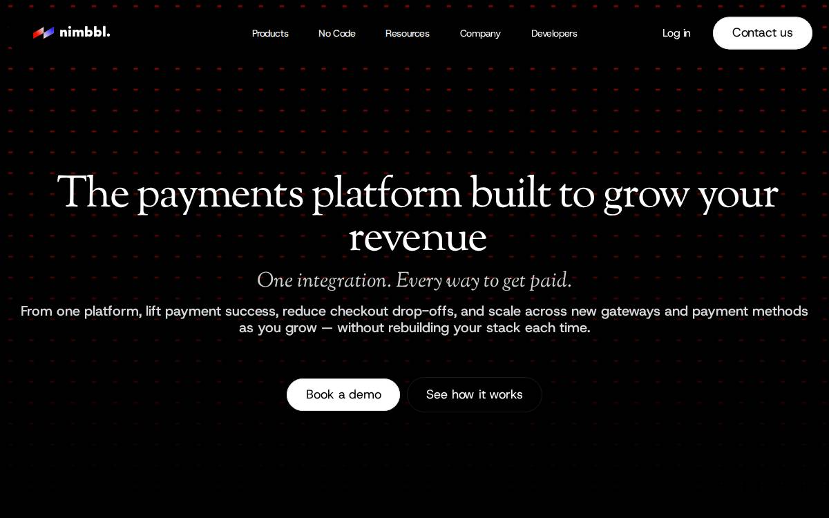 Nimbbl website preview
