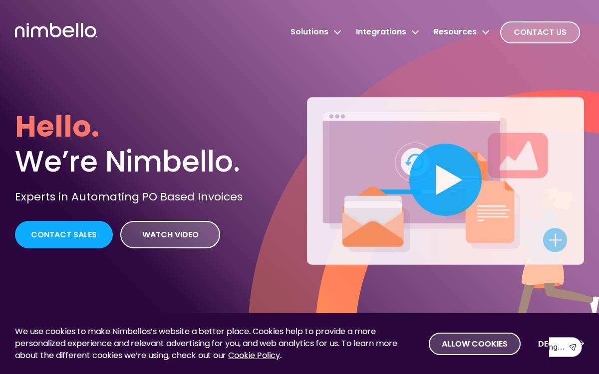 Nimbello website preview