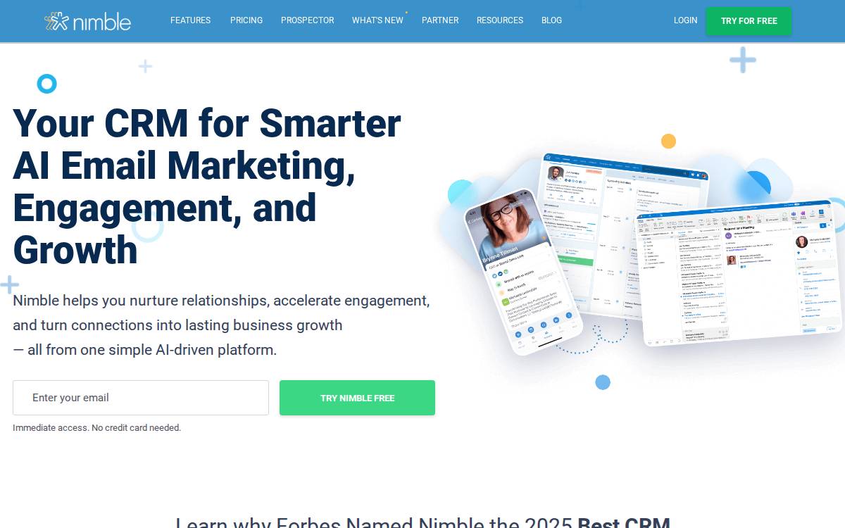 Nimble website preview