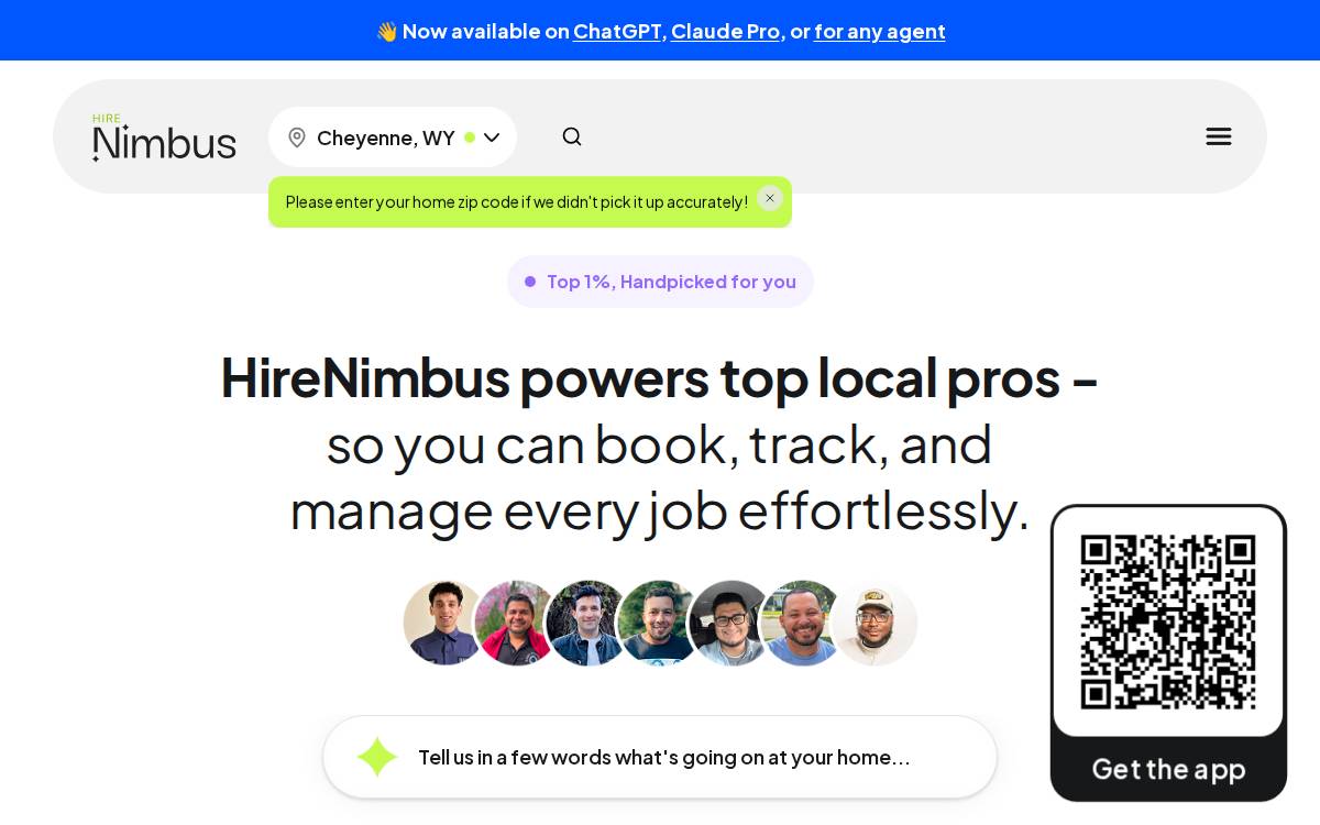 Nimbus website preview