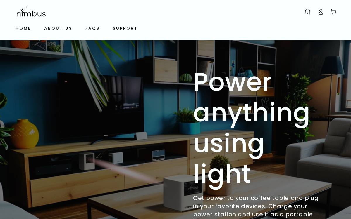 Nimbus website preview