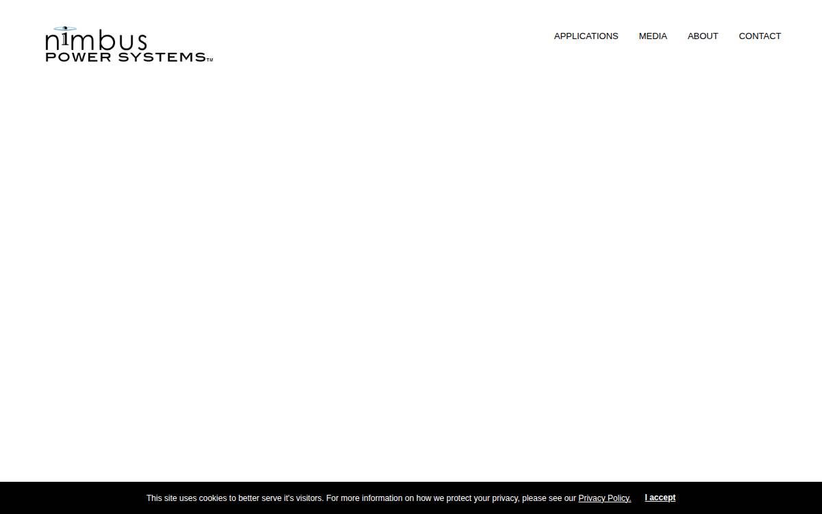 Nimbus Power Systems website preview