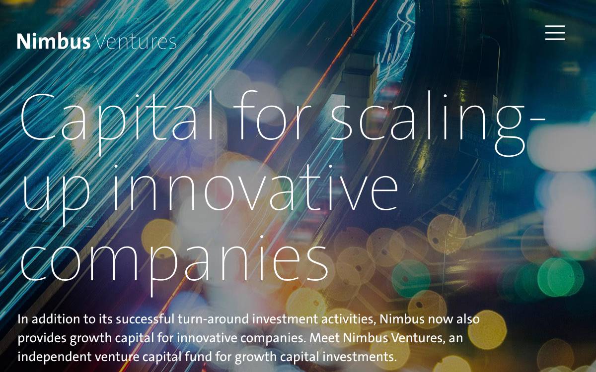 Nimbus Ventures website preview
