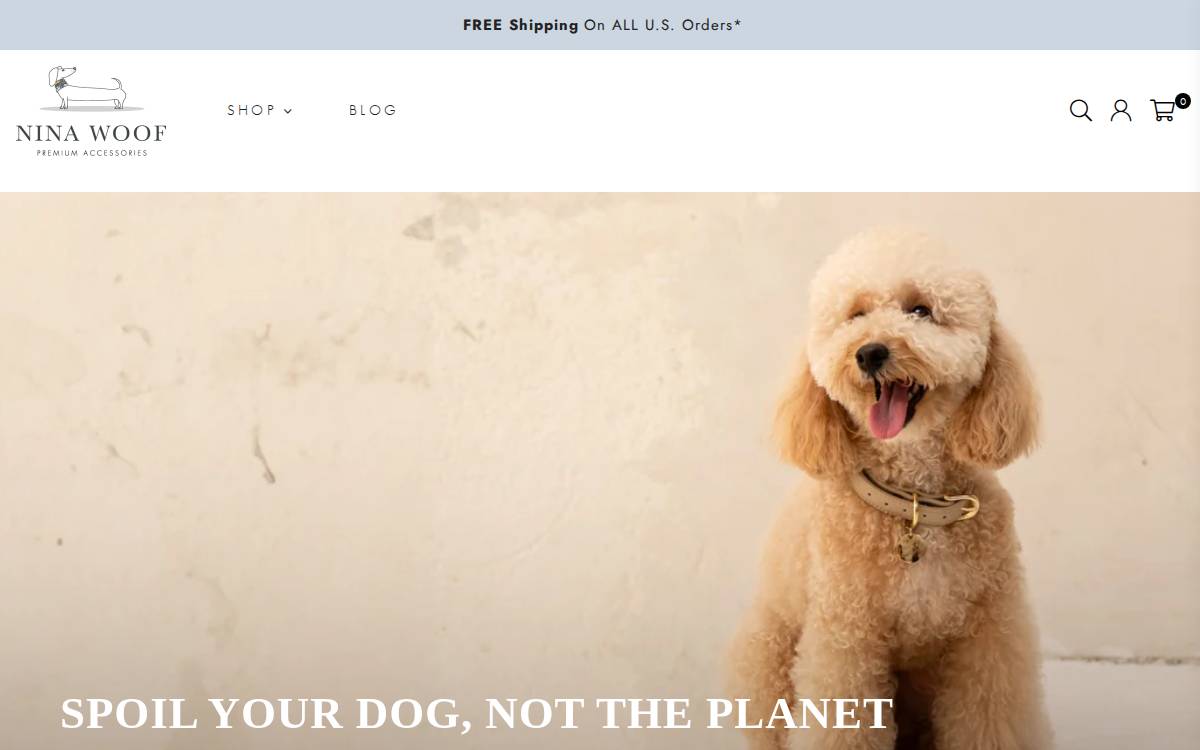Nina Woof website preview
