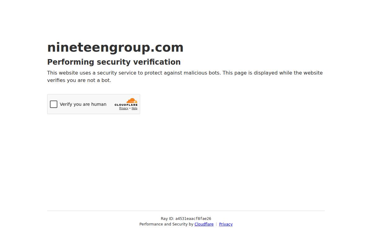 Nineteengroup website preview