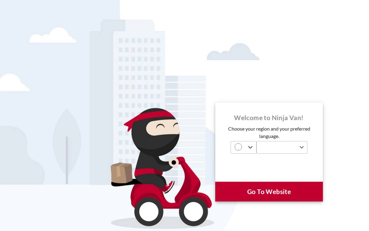 Ninja Van website preview