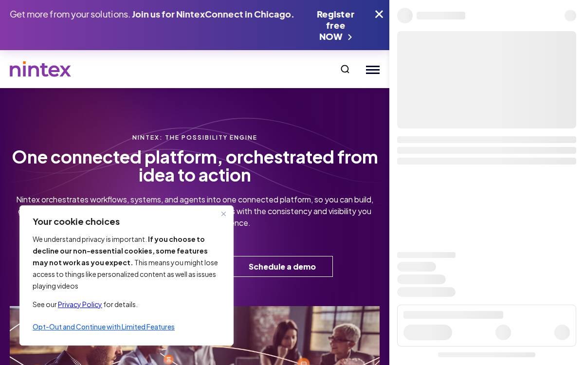 Nintex website preview