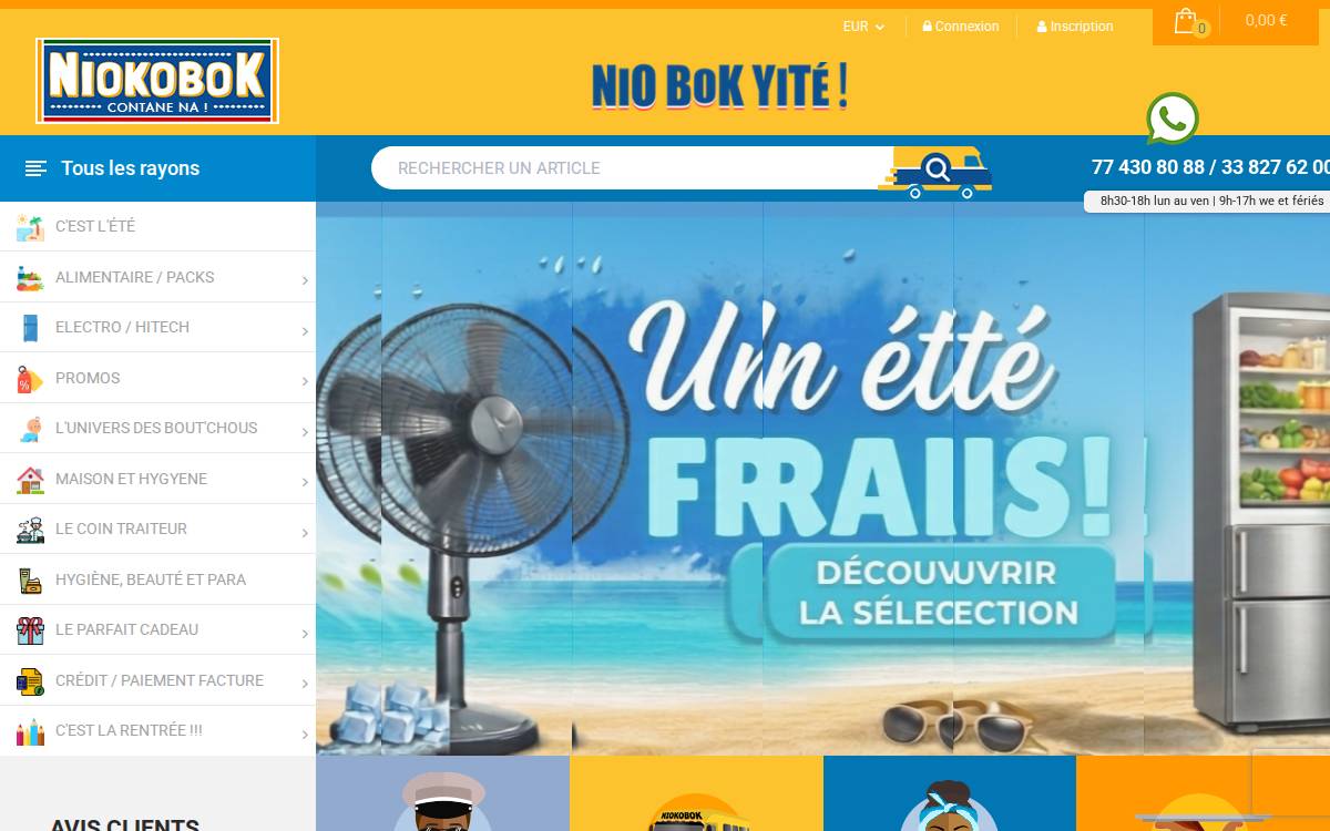 Niokobok website preview