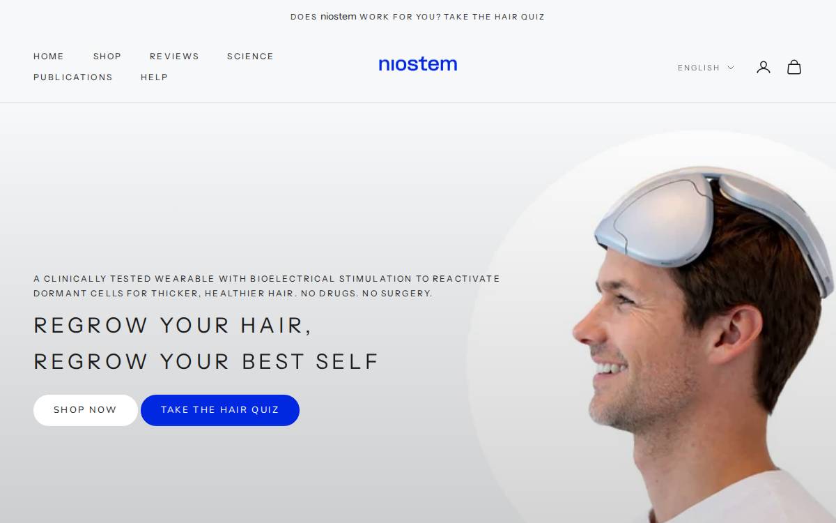 Niostem website preview