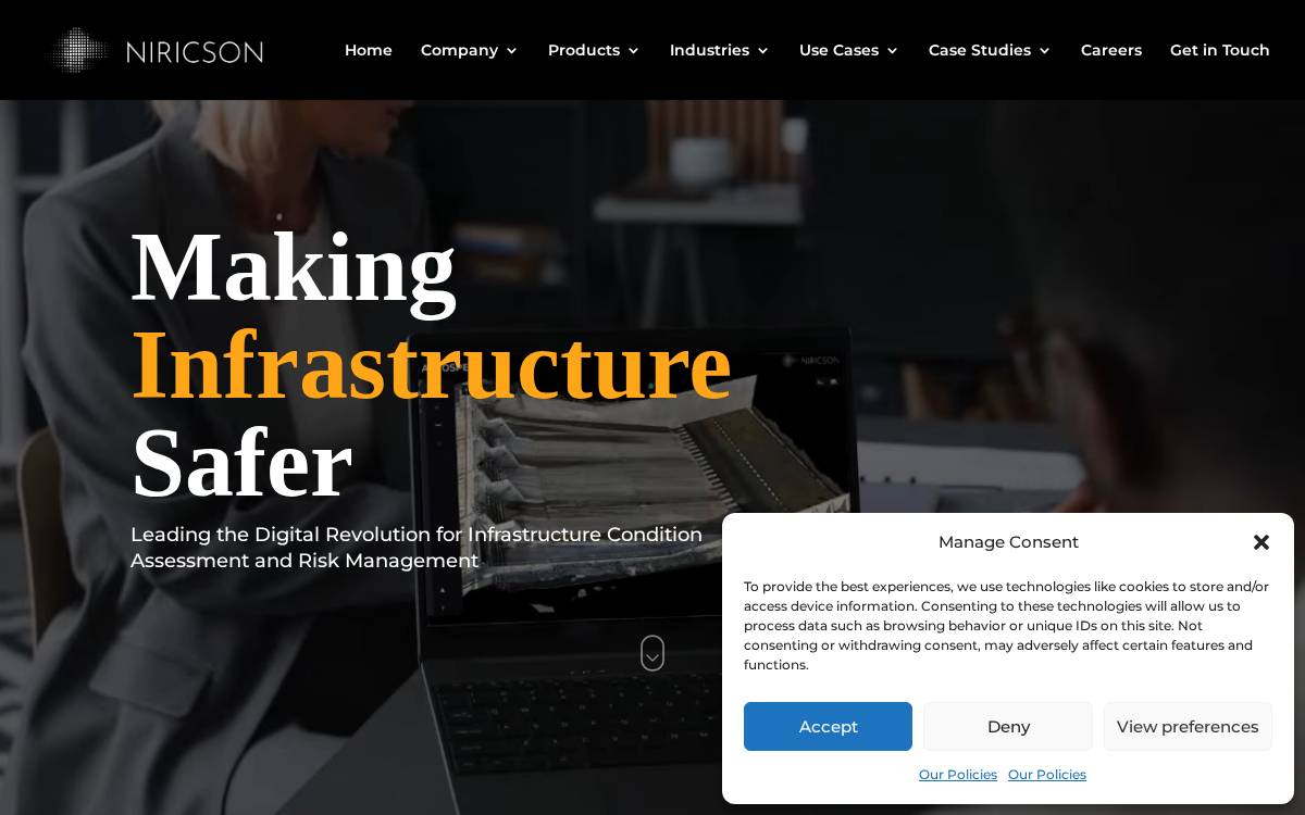 Niricson Software website preview