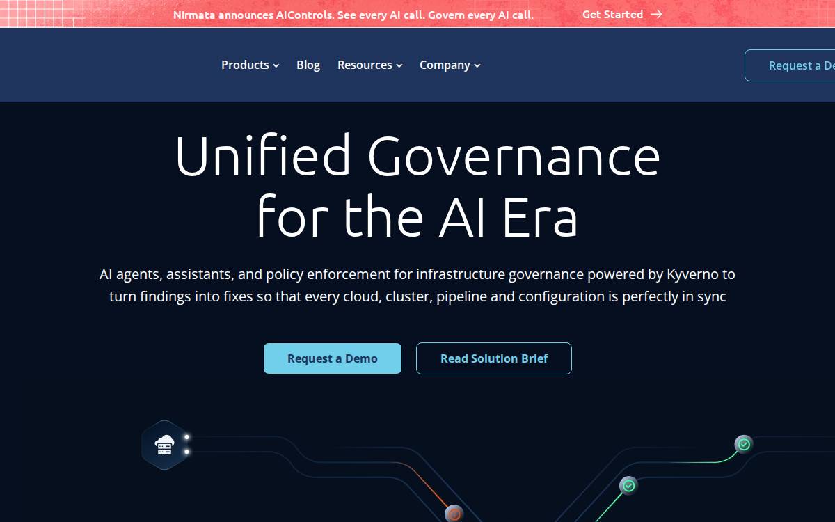 Nirmata website preview