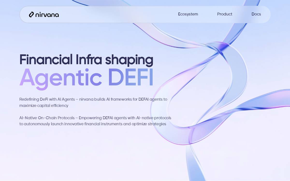 Nirvana Finance website preview