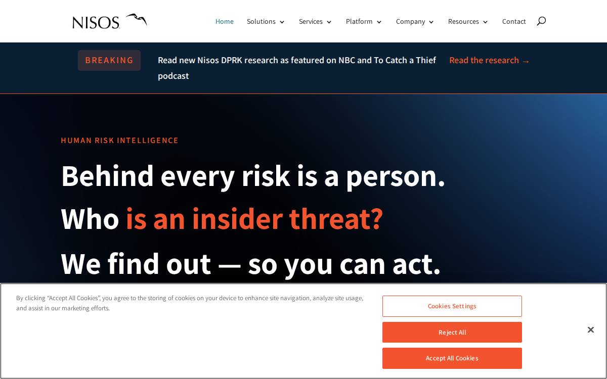 Nisos website preview