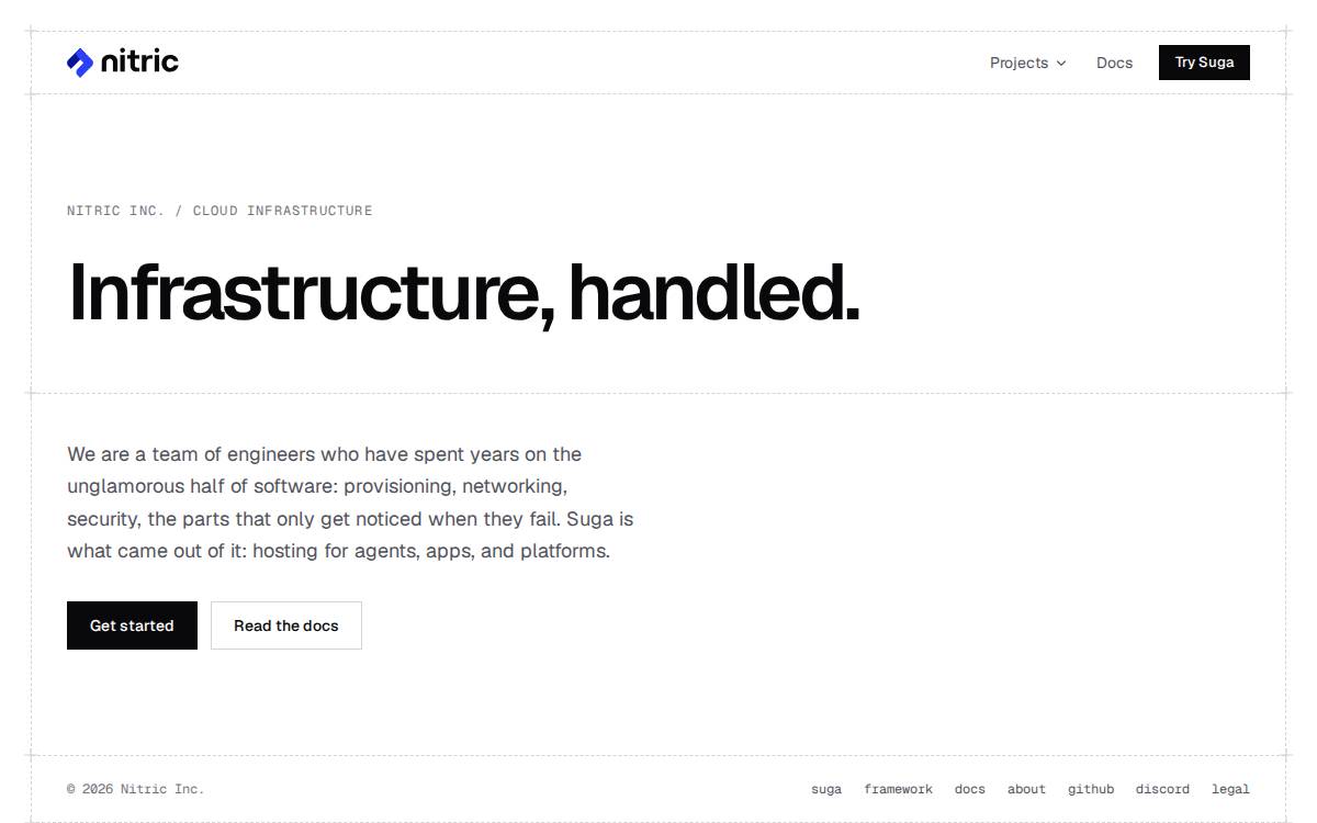 Nitric website preview