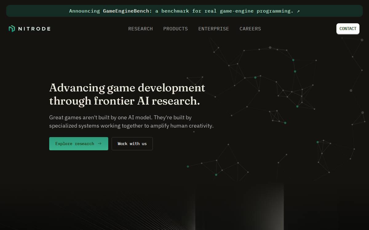 Nitrode website preview
