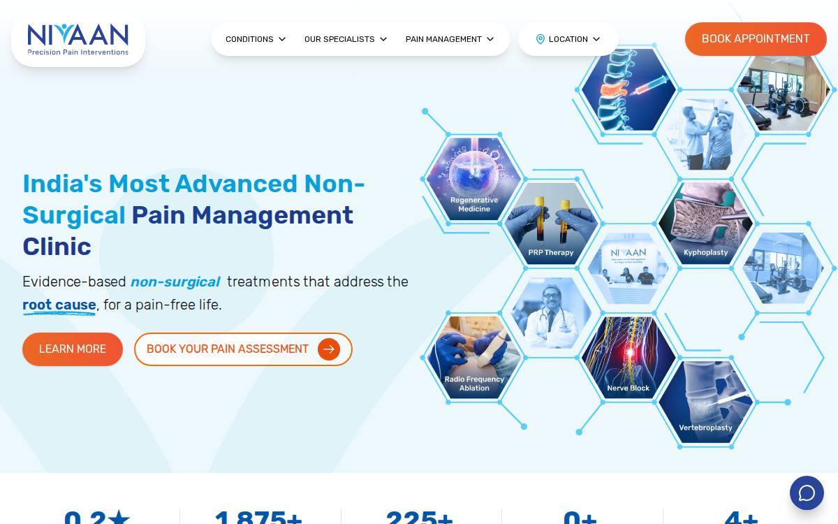 Nivaan Care website preview