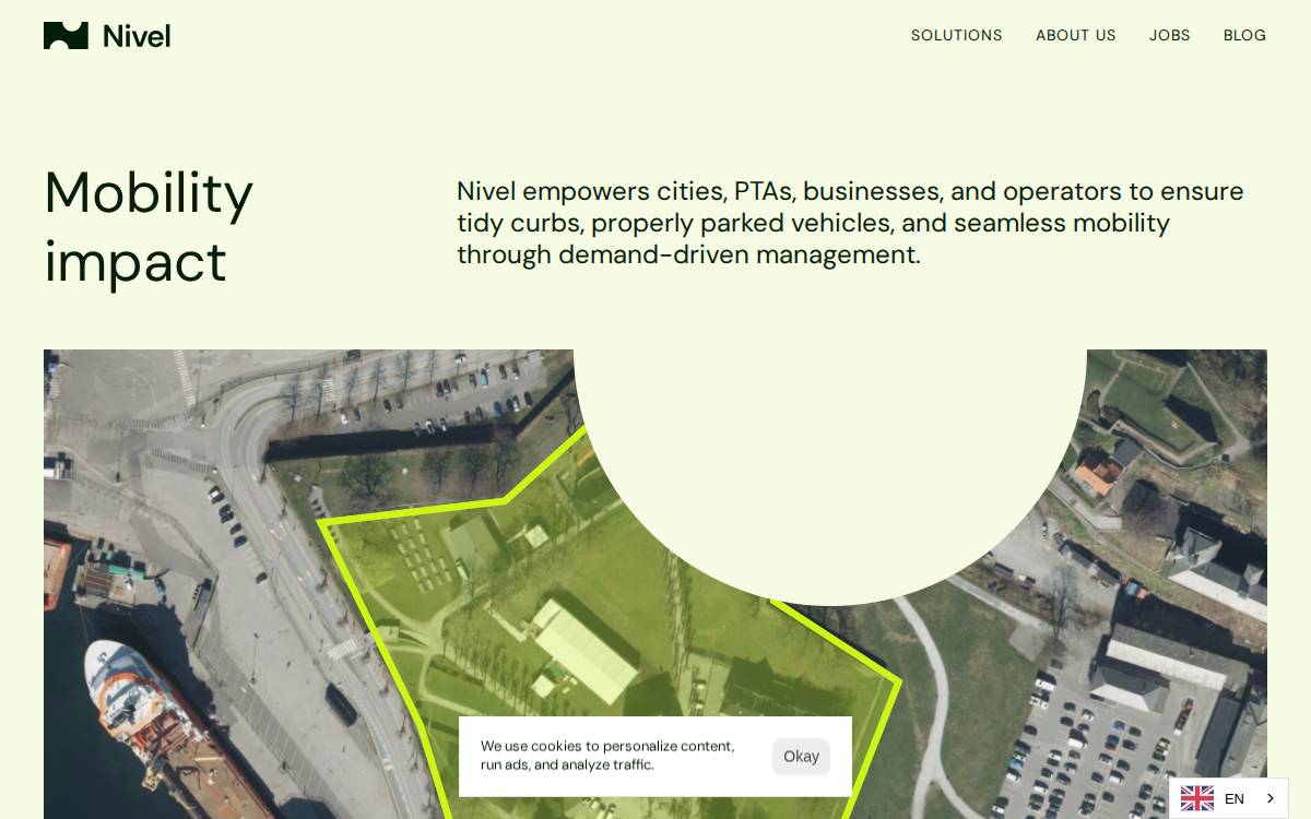 Nivel website preview