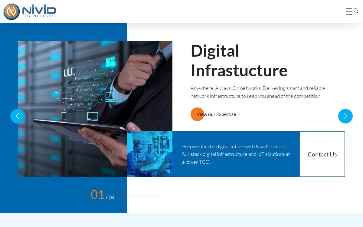 Nividit website preview