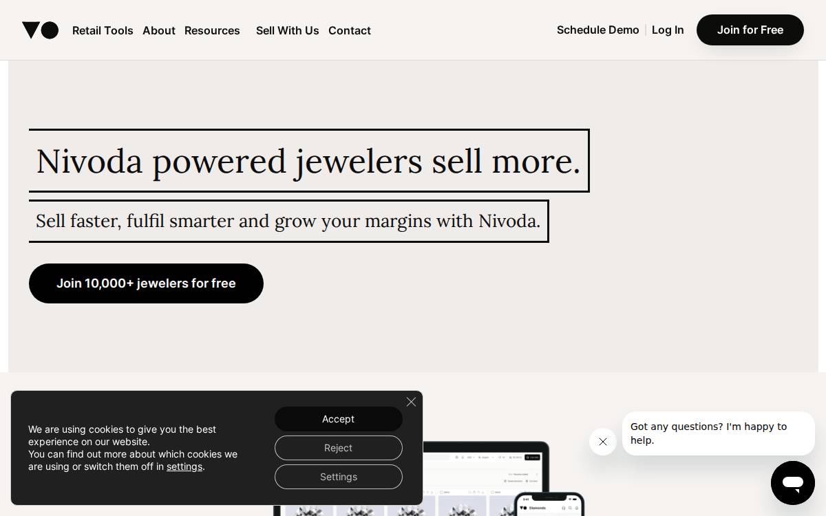 Nivoda Limited website preview