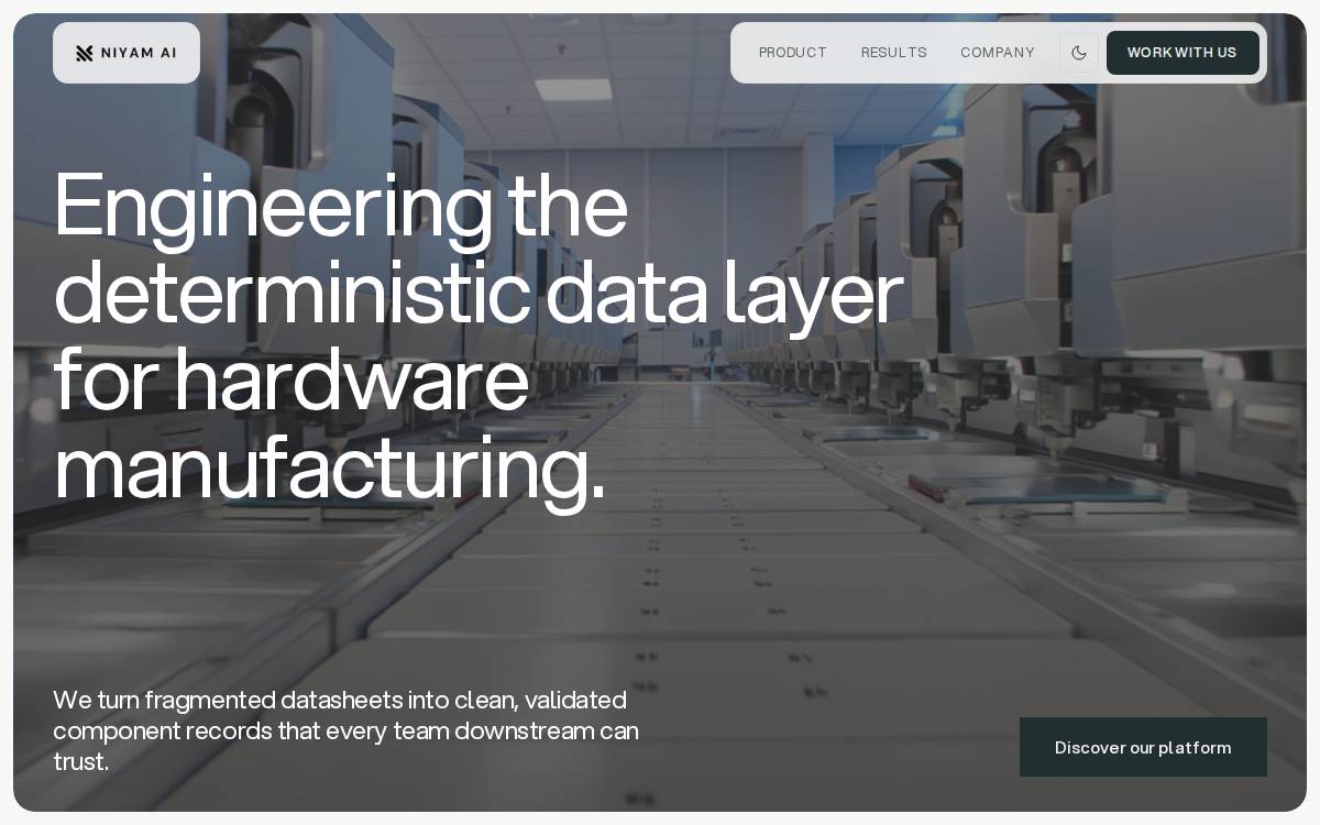 Niyam AI website preview