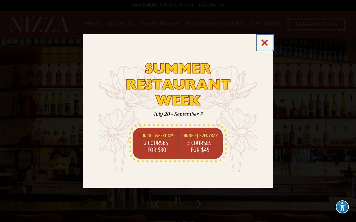 Nizza website preview