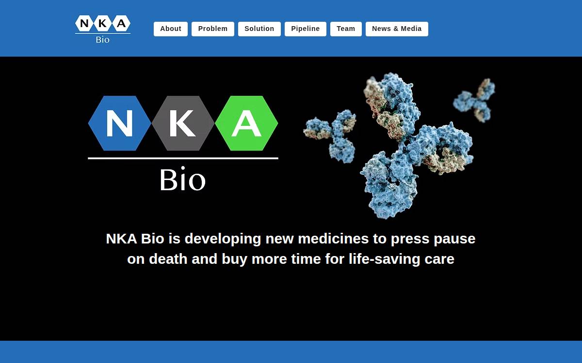 NKA Bio website preview