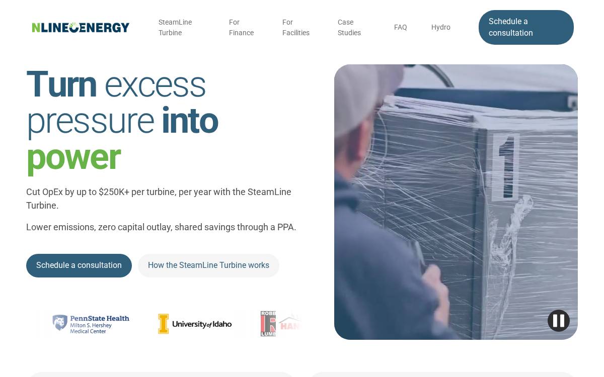 Nlineenergy website preview