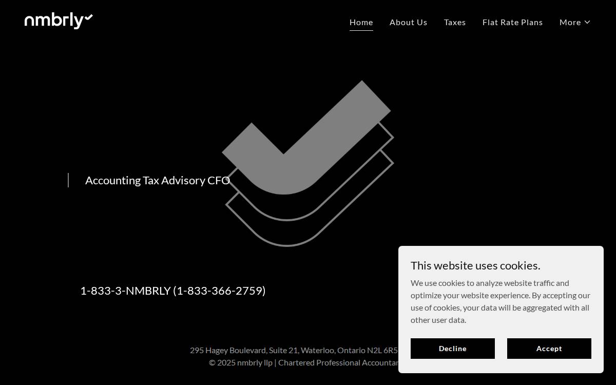 Nmbrly LLP Website website preview