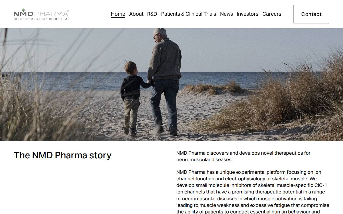 NMD Pharma website preview