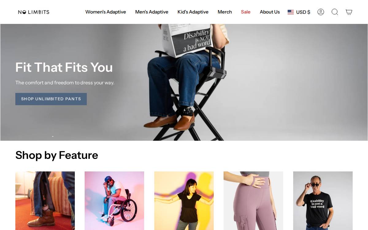 No Limbits website preview