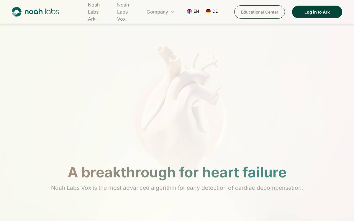 Noah Labs website preview