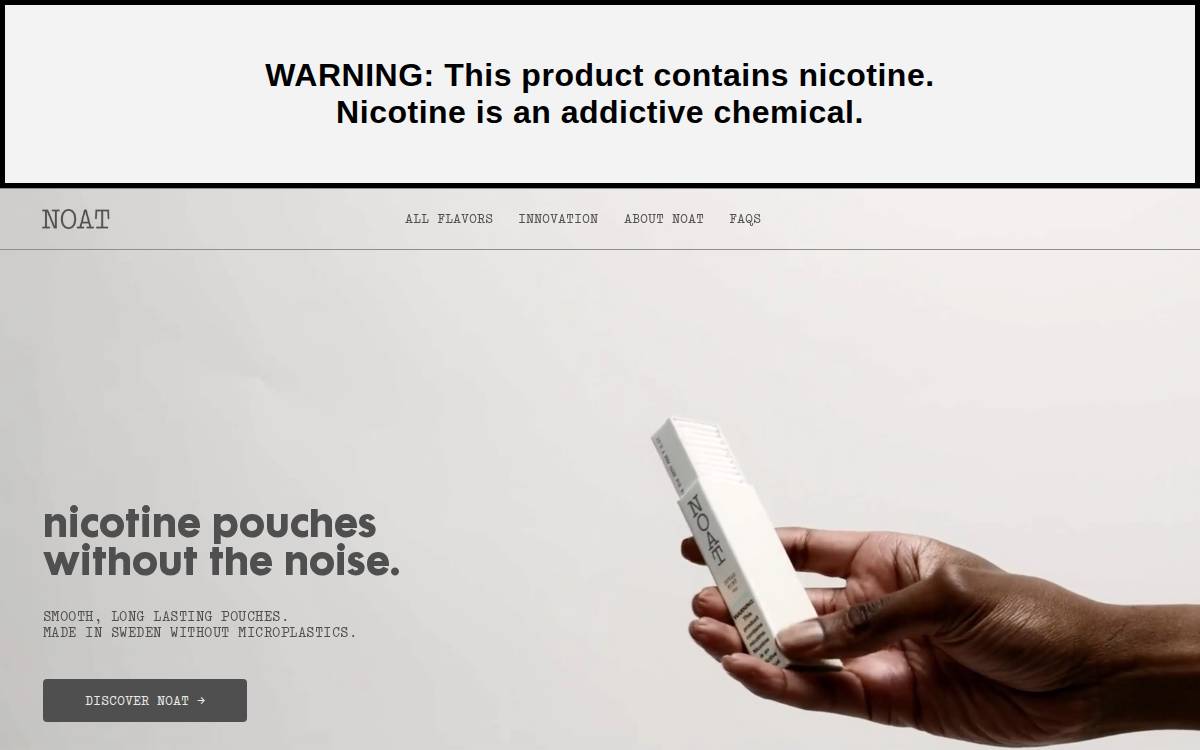 Noat website preview