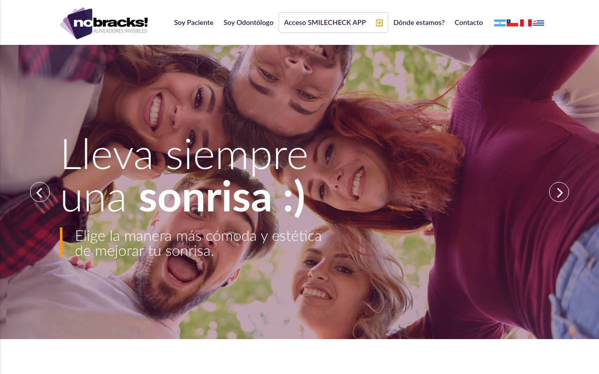 Nobracks website preview
