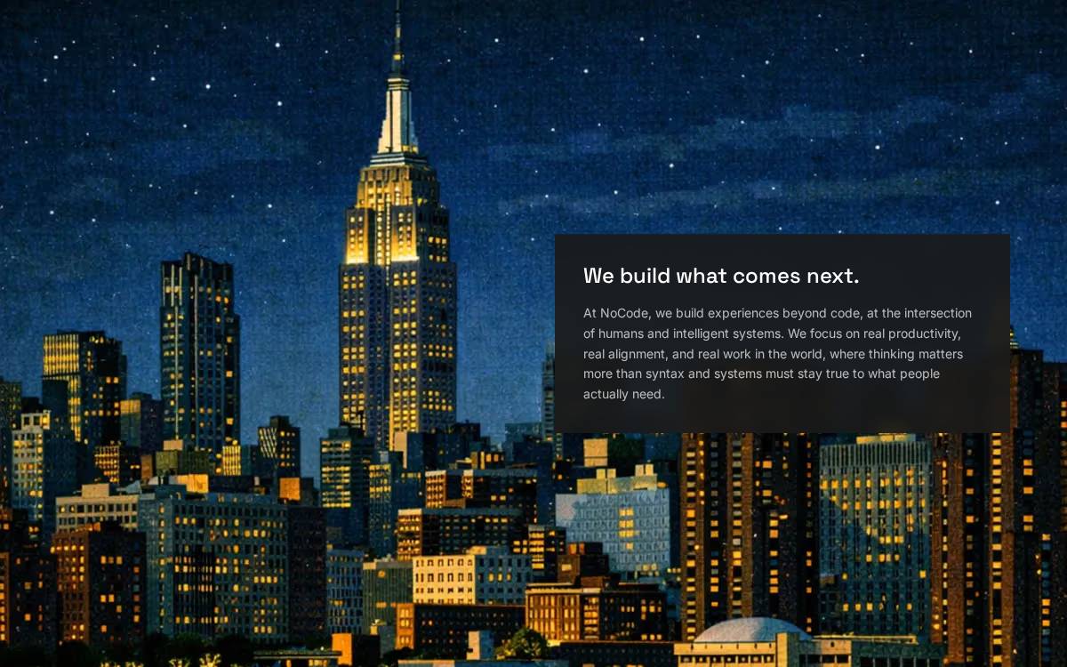NoCode website preview