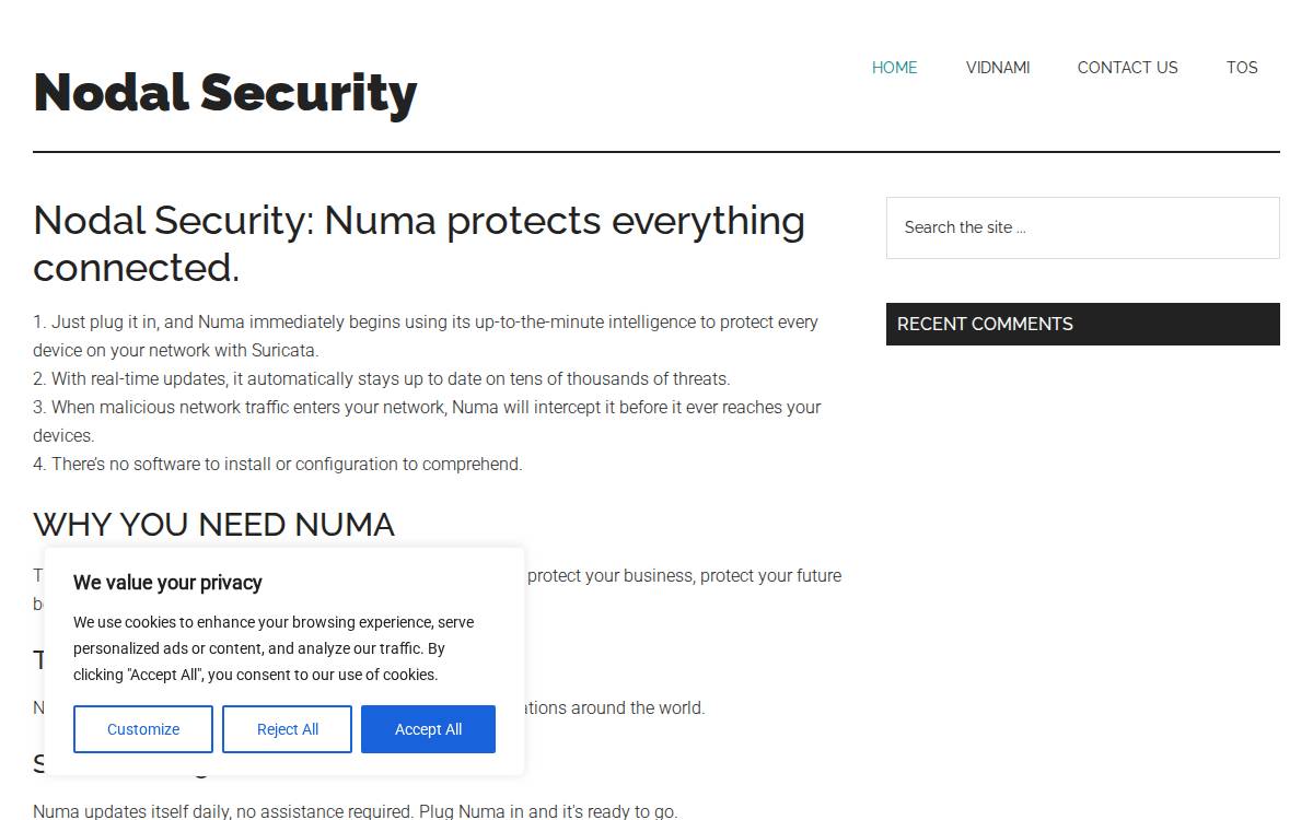 Nodal Industries website preview