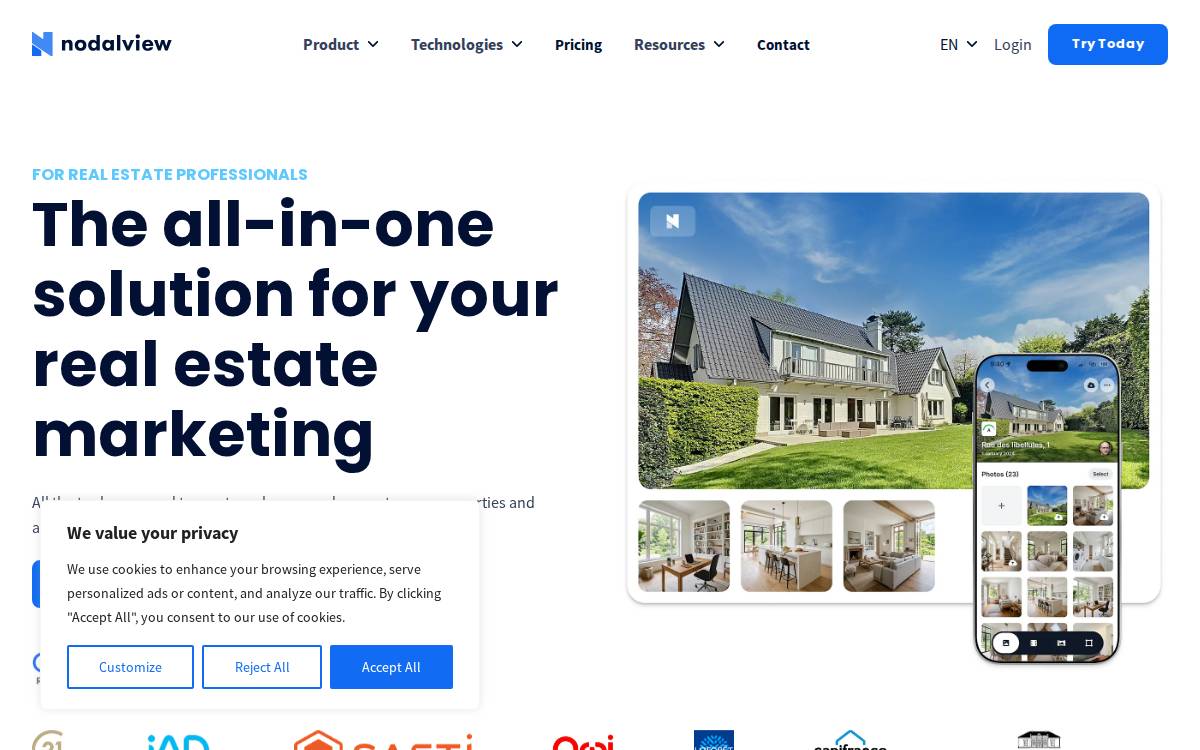 Nodalview website preview
