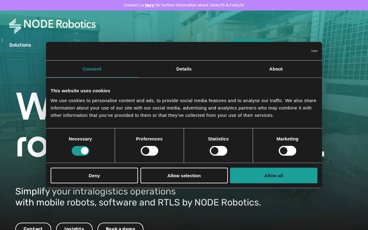 NODE Robotics GmbH website preview