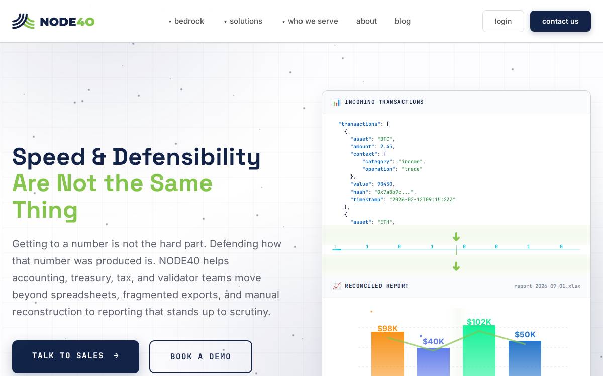 Node40 website preview