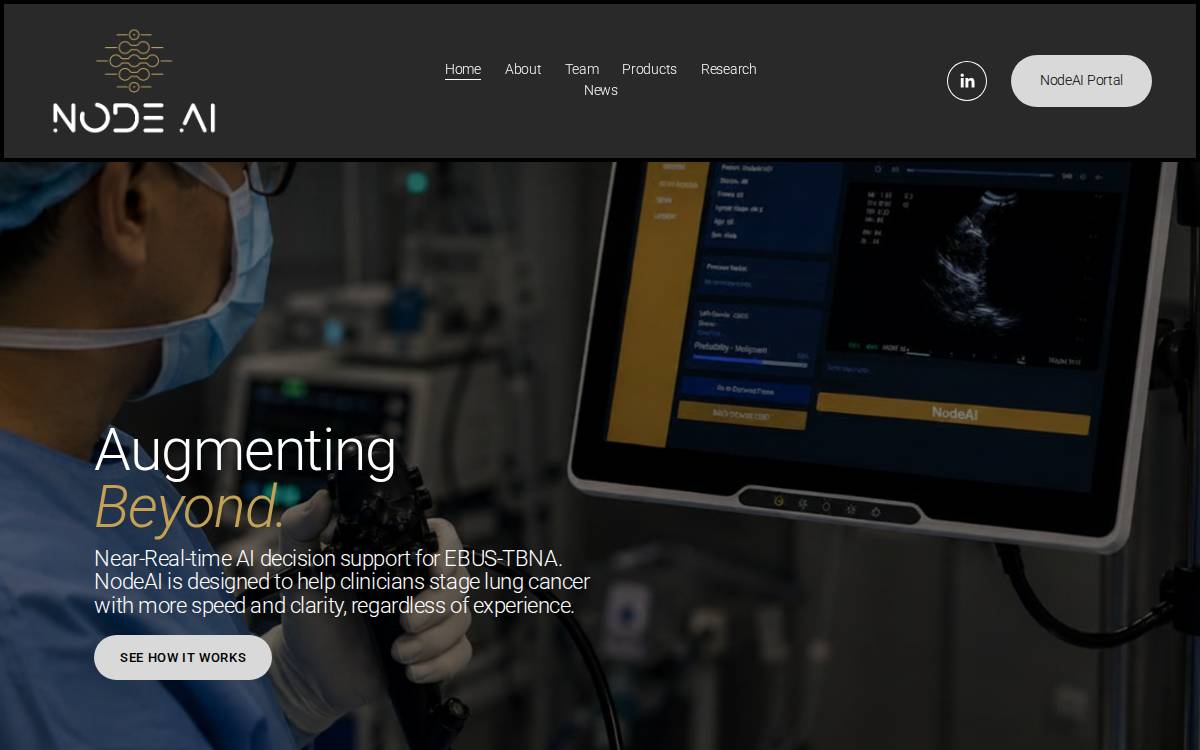 NodeAI Diagnostics Corp. website preview