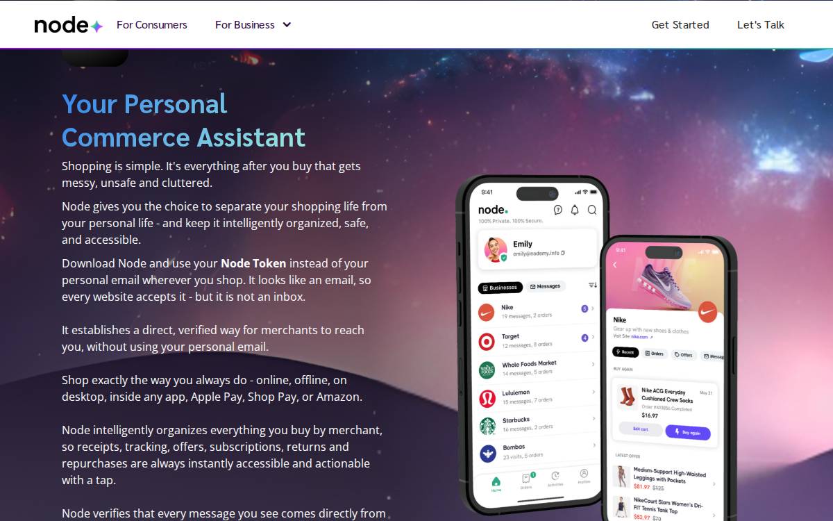 Nodeconnects website preview