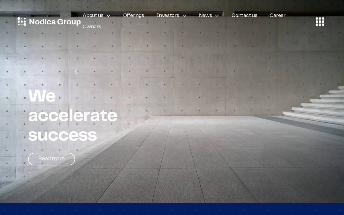 Nodica Group website preview