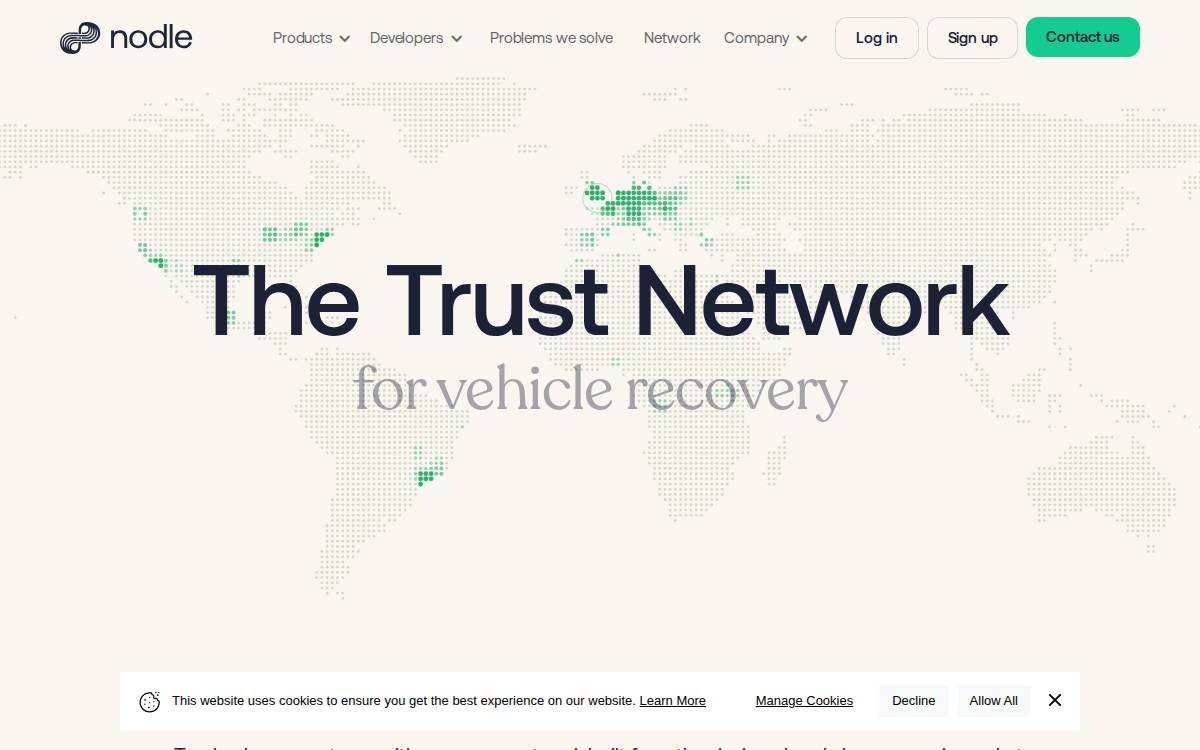 Nodle website preview