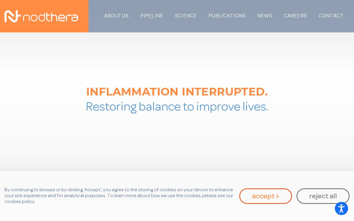 Nodthera website preview