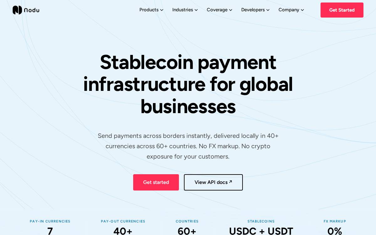 Nodu website preview