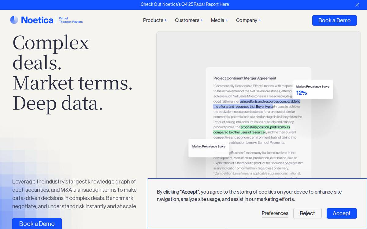 Noetica website preview