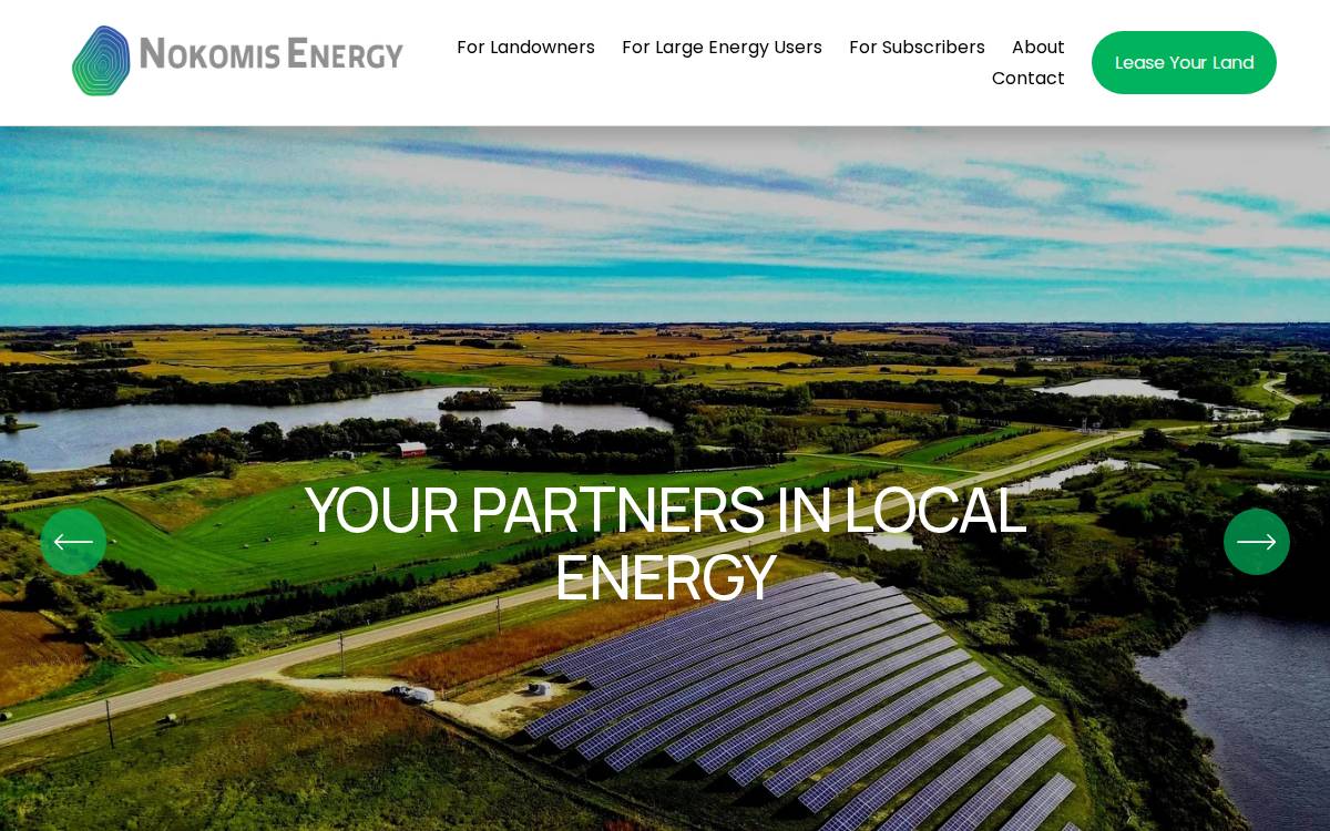 Nokomis Energy website preview