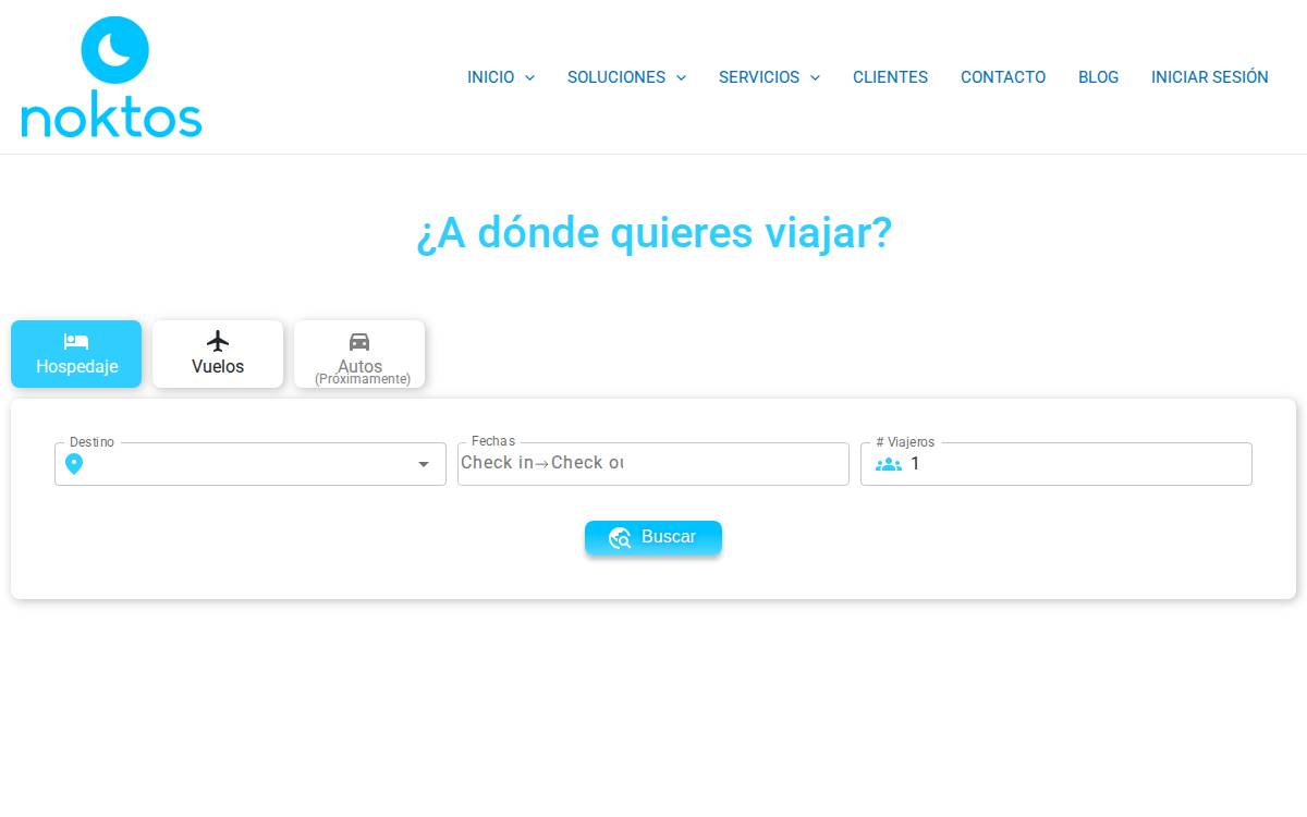 Noktos website preview