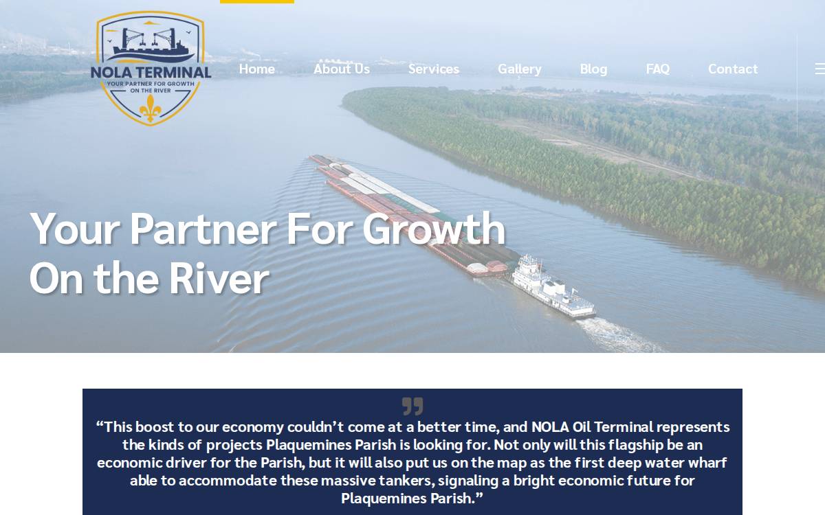 NOLA Terminal website preview